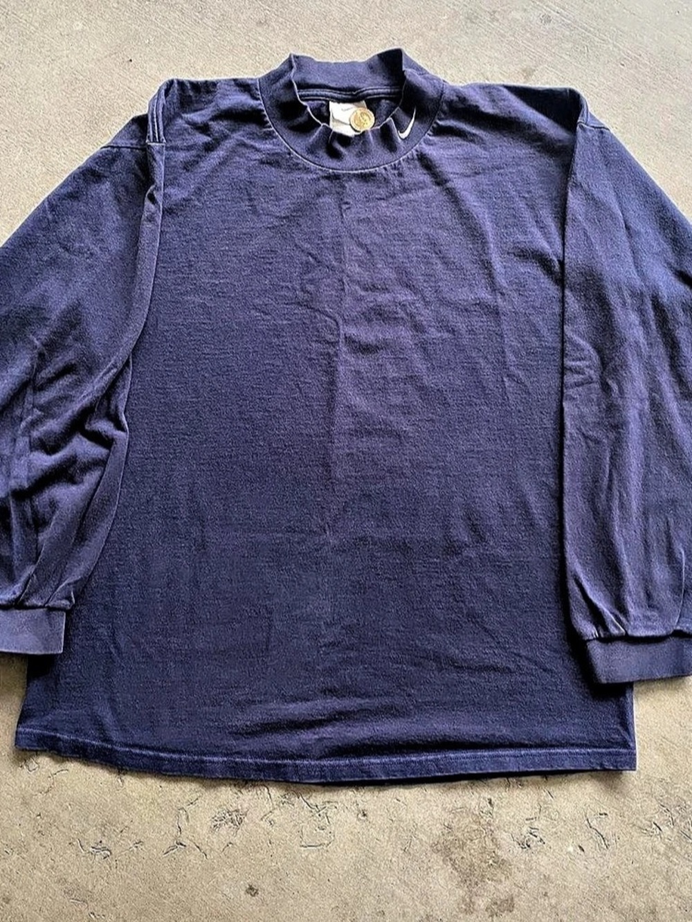 Nike Men's Navy Long Sleeve Shirt XL